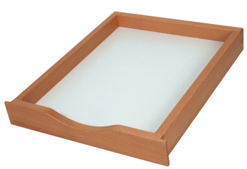 Beech-Pullout-Drawer-Box-with-Scoop-Ears-Melmine-panel