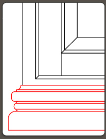 Cabinet Based Board (toe kick) installation using Soffit Molding and cove molding from walzcraft