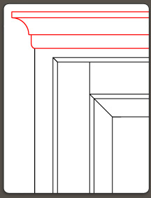310 Scribe Molding - Stacked - 1358