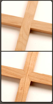 Half Lap Mullion Joint - Back View