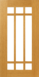 Craftsman Prairie Style Cabinet Door Frame in Rift Sawn White Oak