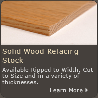 Solid Wood Refacing Stock