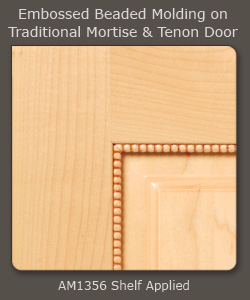 AM1356 (S234-Cutlerville) Embossed Beaded Applied Molding Shelf Application