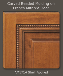AM1714 (S686-Parsons) Carved Beaded Applied Molding FM Shelf Application