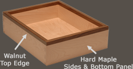 Accent Top Edge Drawer Box Accent Top Edge Drawer Box