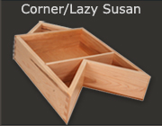 Inside Corner / Lazy Susan Drawer Boxes