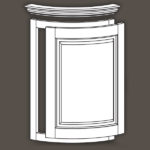 Curved Radius Cabinet Doors, Face Frames and Moldings