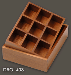 Drawer Box Organizer DBOI 403 - Mahogany
