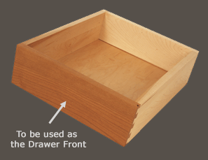 Integral Drawer Front (Cherry Front - Maple Sides and Back) Integral Drawer Front (Cherry Front - Maple Sides and Back)