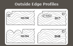 Mitered Outside Edge Options