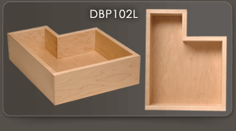 Notched Pattern DBP102L Drawer Box