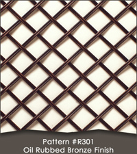 Pattern #R301 Oil Rubbed Bronze Pattern #R301 Oil Rubbed Bronze