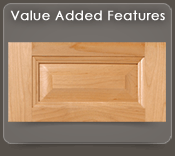 Value Added Drawer Front Features