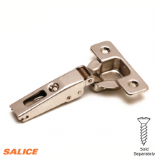 110° 1/2" Overlay "D" Long Arm Hinge-Wood Screw Application