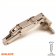 165° 1/2" Overlay "D" Long Arm Hinge-Wood Screw Application