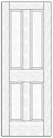 Style 8500- Custom Solid Wood Interior Doors