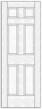 Style 8501- Custom Solid Wood Interior Doors
