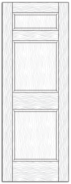Style 8502- Custom Solid Wood Interior Doors