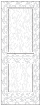 Style 8503- Custom Solid Wood Interior Doors