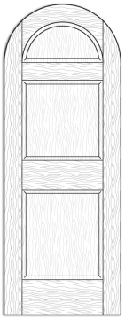 Style 8508- Custom Solid Wood Interior Doors