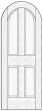 Style 8512- Custom Solid Wood Interior Doors
