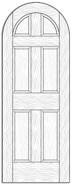 Style 8514- Custom Solid Wood Interior Doors