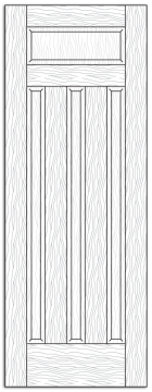 Style 8515- Custom Solid Wood Interior Doors