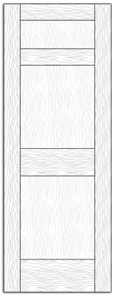 Style 8602- Custom Solid Wood Interior Doors