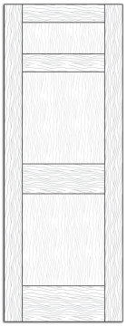 Style 8602- Custom Solid Wood Interior Doors