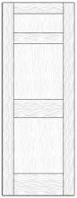 Style 8602- Custom Solid Wood Interior Doors