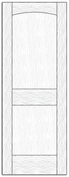 Style 8604- Custom Solid Wood Interior Doors