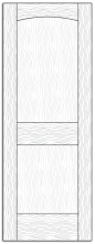 Style 8604- Custom Solid Wood Interior Doors