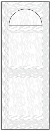 Style 8607- Custom Solid Wood Interior Doors