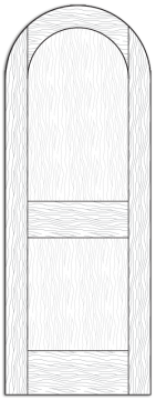 Style 8610- Custom Solid Wood Interior Doors