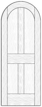 Style 8612- Custom Solid Wood Interior Doors