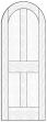 Style 8612- Custom Solid Wood Interior Doors