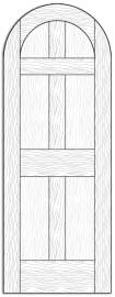 Style 8614- Custom Solid Wood Interior Doors