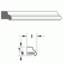 1016 Wainscot Cap - Backband Molding