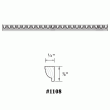1108 Wood Egg & Dart Molding