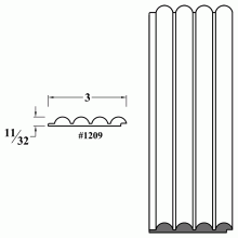 1209 Beaded Panel Molding