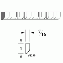 1239 Wood Dentil Molding