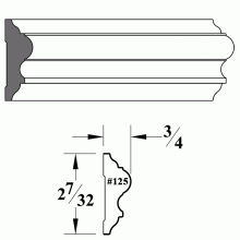 125 Chair Rail Molding