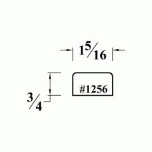 1256 Solid Wood Molding