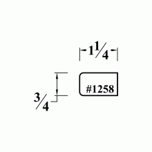 1258 Solid Wood Molding