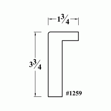 1259 Wainscot Cap - Backband Molding