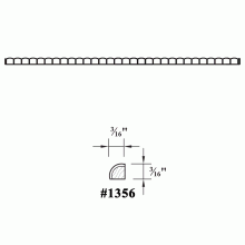 1356 Beaded Embossed Molding