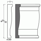 1365 Drawer Front Molding