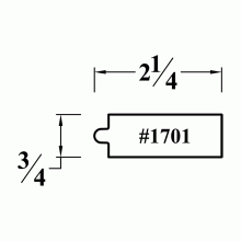 1701 Mounting Plate for Moldings