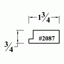 2087 Mounting Plate for Moldings