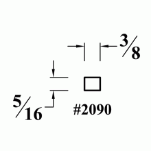 2090 Wood Retainer Molding for Glass - Door Inserts